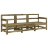 Salon de jardin 3 pcs bois de pin imprégné 