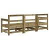 Salon de jardin 3 pcs bois de pin imprégné 