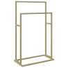Porte-serviettes sur pied Doré 48x24x78,5 cm Fer 