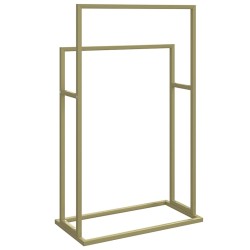 Porte-serviettes sur pied Doré 48x24x78,5 cm Fer 