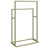 Porte-serviettes sur pied Doré 48x24x78,5 cm Fer 