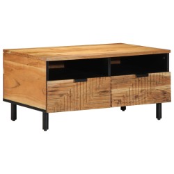 Table basse80x54x40 cm en bois massif d'acacia 