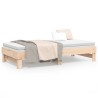 Lit coulissant sans matelas 2x(90x190) cm Bois de pin massif 