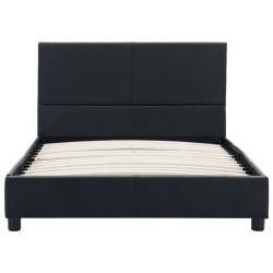 Cadre de lit Noir Similicuir 100 x 200 cm 