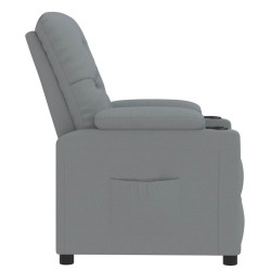 Fauteuil inclinable Gris clair Tissu 