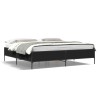 Cadre de lit sans matelas noir 180x200 cm 