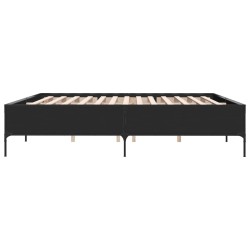 Cadre de lit sans matelas noir 180x200 cm 
