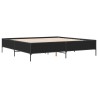 Cadre de lit sans matelas noir 180x200 cm 