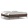 Cadre de lit sans matelas chêne marron 180x200 cm 