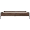 Cadre de lit sans matelas chêne marron 180x200 cm 