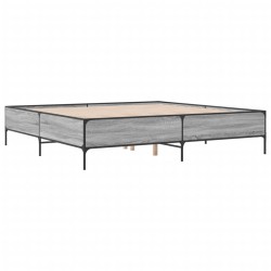 Cadre de lit sans matelas sonoma gris 180x200 cm 