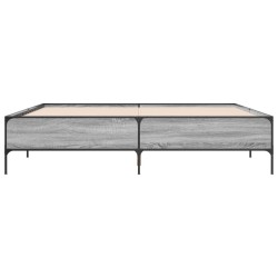 Cadre de lit sans matelas sonoma gris 180x200 cm 