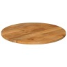 Dessus de table Ø 90x3,8 cm rond bois de manguier massif 