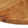 Dessus de table Ø 90x3,8 cm rond bois de manguier massif 