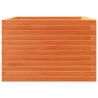 Jardinière cire marron 70x70x46 cm bois de pin massif 
