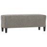 Banc Gris clair 100x35x41 cm Velours 