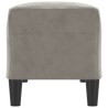 Banc Gris clair 100x35x41 cm Velours 