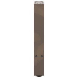 Pieds de table basse en acier naturel, 2 pièces, 38 x (42-43) cm 