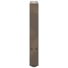 Pieds de table basse en acier naturel, 2 pièces, 38 x (42-43) cm 