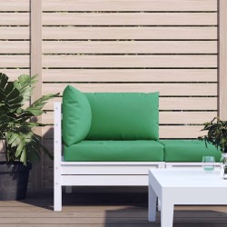 Coussins de palette lot de 3 vert tissu oxford 