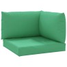 Coussins de palette lot de 3 vert tissu oxford 