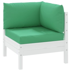 Coussins de palette lot de 3 vert tissu oxford 