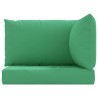 Coussins de palette lot de 3 vert tissu oxford 