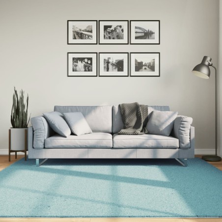 Tapis OVIEDO à poils courts vert 200x200 cm 