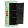 Buffet peint à la main 40x30x90 cm Bois de manguier solide 
