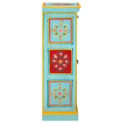 Buffet peint à la main 40x30x90 cm Bois de manguier solide 