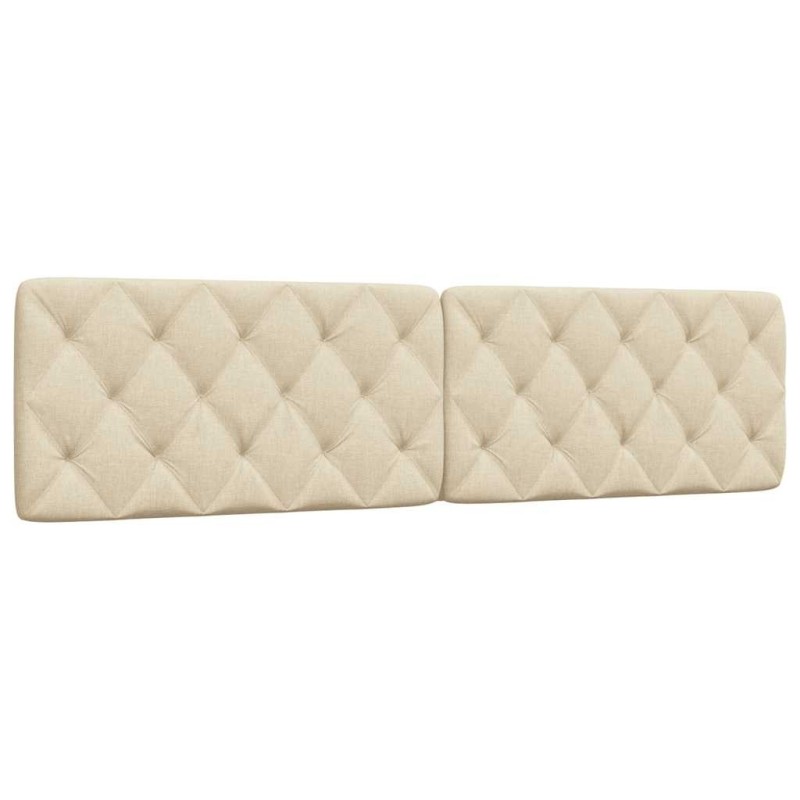 Coussin de tête de lit crème 200 cm tissu 