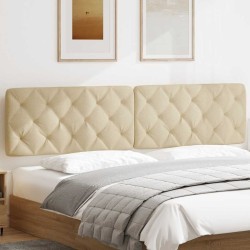 Coussin de tête de lit crème 200 cm tissu 