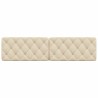 Coussin de tête de lit crème 200 cm tissu 