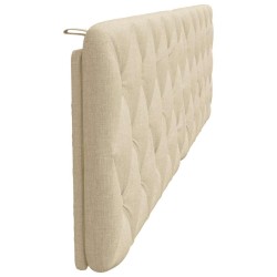 Coussin de tête de lit crème 200 cm tissu 