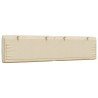Coussin de tête de lit crème 200 cm tissu 