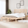 Cadre de lit sans matelas 135x190 cm bois de pin massif 