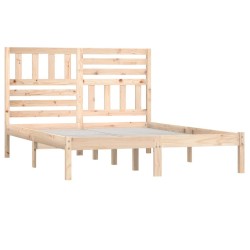 Cadre de lit sans matelas 135x190 cm bois de pin massif 