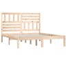 Cadre de lit sans matelas 135x190 cm bois de pin massif 