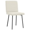 Chaises à manger lot de 4 Crème Velours 