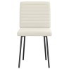 Chaises à manger lot de 4 Crème Velours 