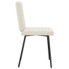 Chaises à manger lot de 4 Crème Velours 