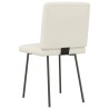 Chaises à manger lot de 4 Crème Velours 