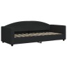 Lit de repos sans matelas noir 80x200 cm tissu 