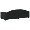 Lit de repos sans matelas noir 80x200 cm tissu 