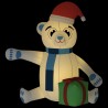 Ours en peluche gonflable de Noël à LED 240 cm 