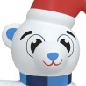 Ours en peluche gonflable de Noël à LED 240 cm 