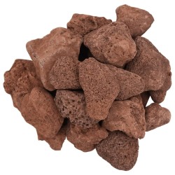 Roches volcaniques 25 kg rouge 5-8 cm 