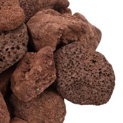 Roches volcaniques 25 kg rouge 5-8 cm 
