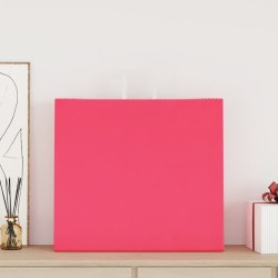 Sacs en papier 250 pcs avec poignées rose 54x15x49 cm 