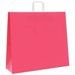 Sacs en papier 250 pcs avec poignées rose 54x15x49 cm 